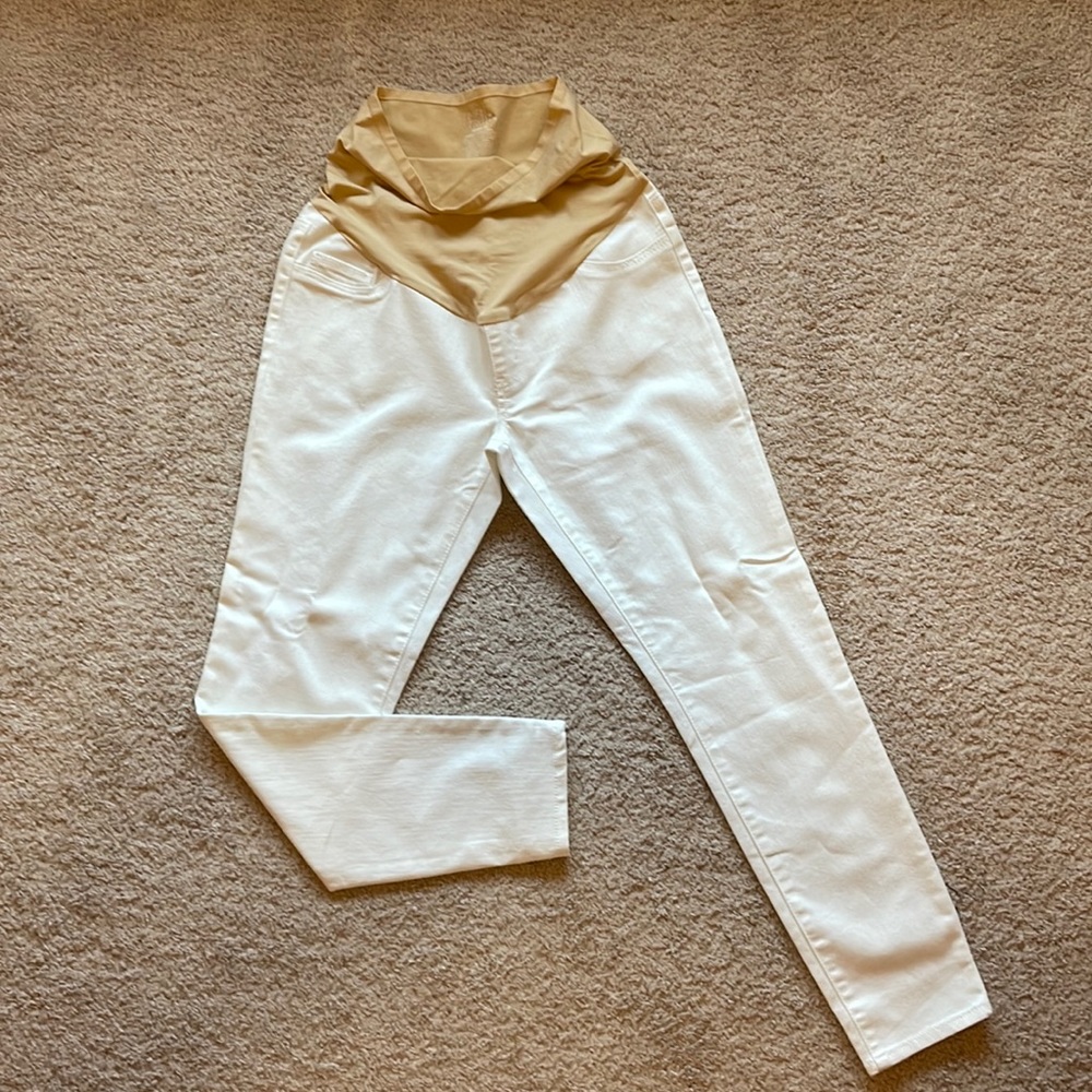 White Time and Tru Maternity Skinny Jeans